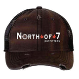 North of 7 Outfitters Distressed Mesh-Back Cap