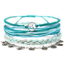 Charming Shark Ocean Life Stack Bracelet