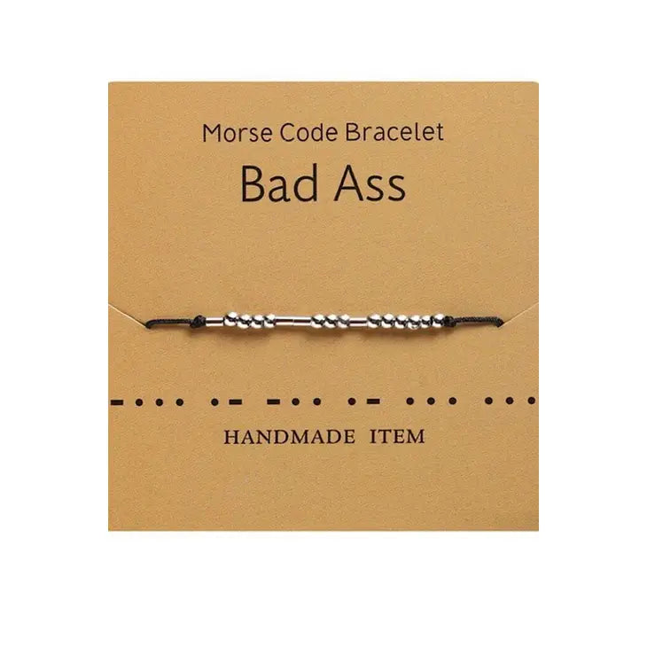 Morse Code Bracelets "Say It With Morse Code"