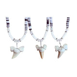 Charming Shark White/Black Shark Tooth Necklace