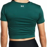 UA WOMENS MOTION CROSSOVER CROP SS