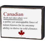 CANADIAN NOUN BOX SIGN