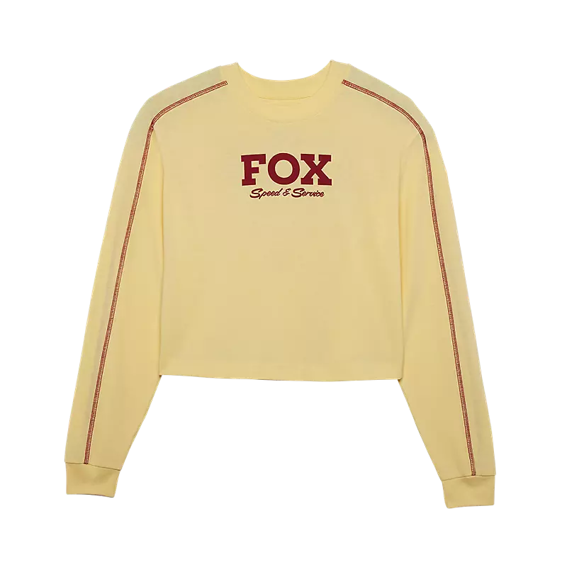 FOX W Speed & Service Long Sleeve Crop Tee