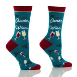 Christmas Women's Crew Sock Bring Wine