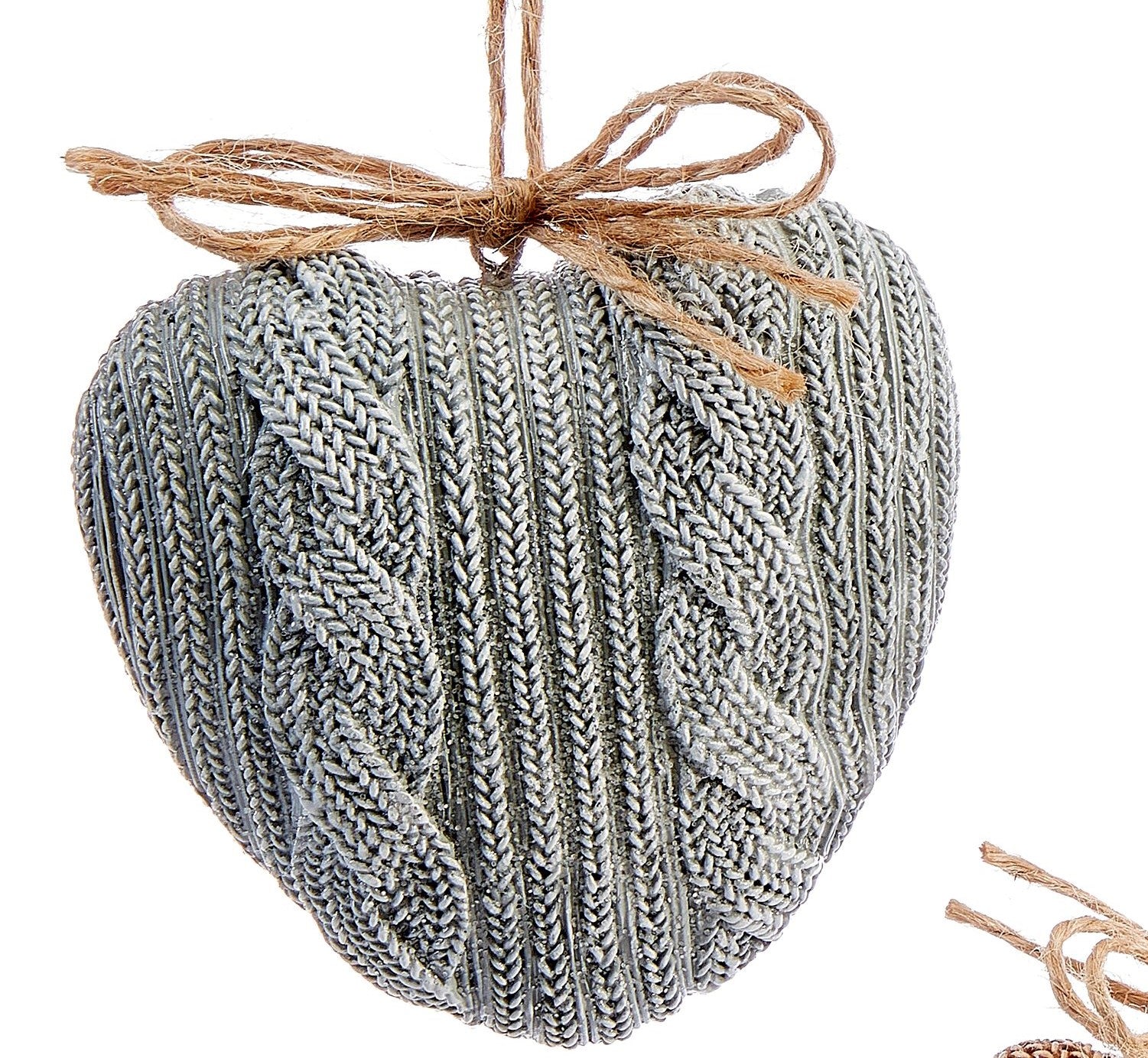 Christmas Knit Heart Ornament