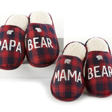 Plaid Couples Sherpa Slippers