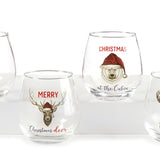 Stemless Wine Glasses - Set of 4
