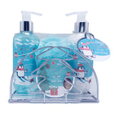 Christmas Bath Gift Set with Wire Caddy