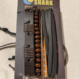 Charming Shark Mens Stack Bracelet