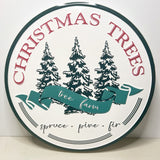 Christmas Trees Tree Farm Tin Wall Sign