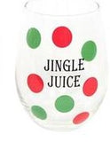 Stemless Wine Glass "Jingle Juice"