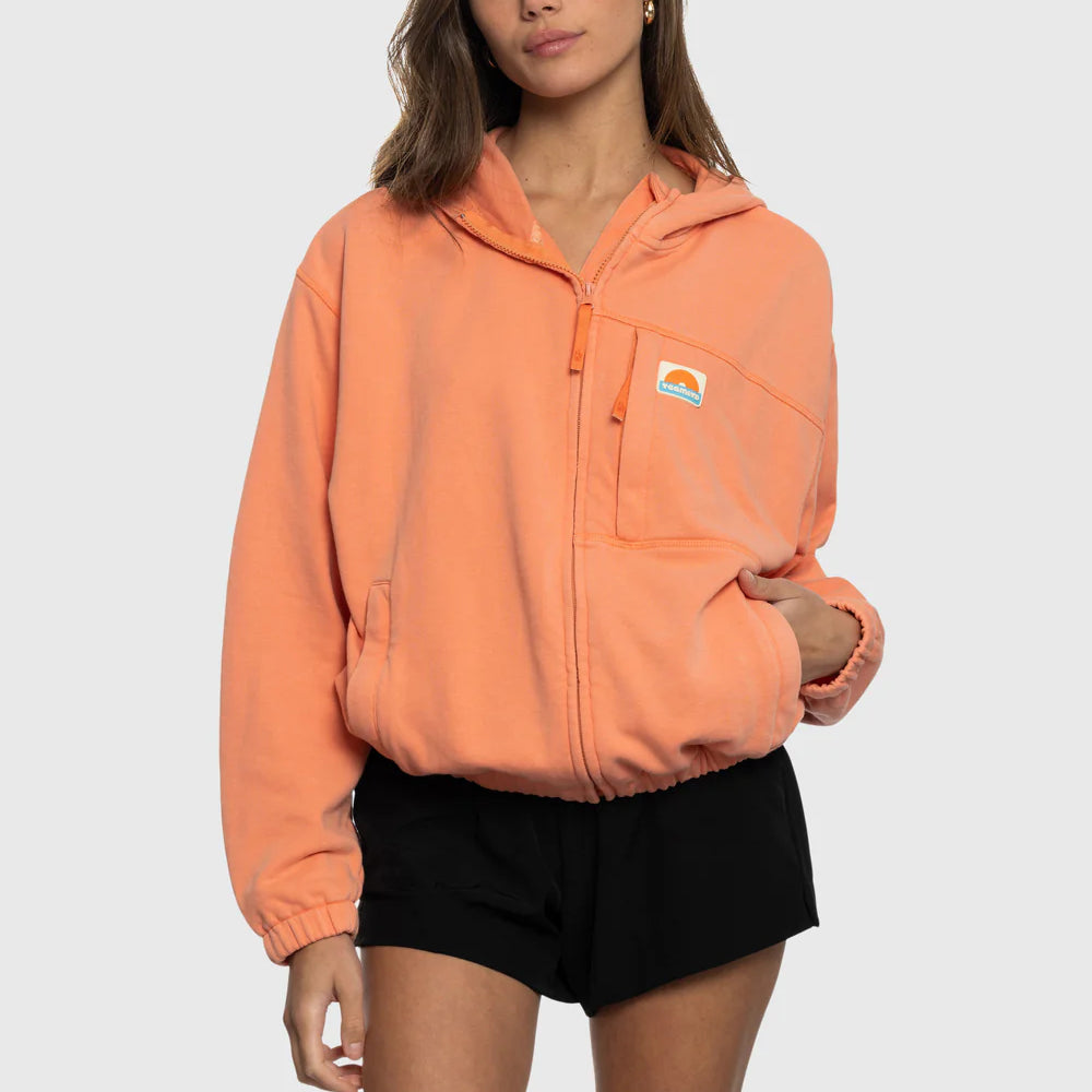 TEAMLTD WOMENS RAINBOW TECH ZIP HOODIE