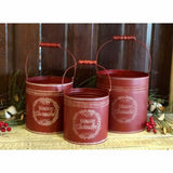 Red Merry Christmas Bucket Set