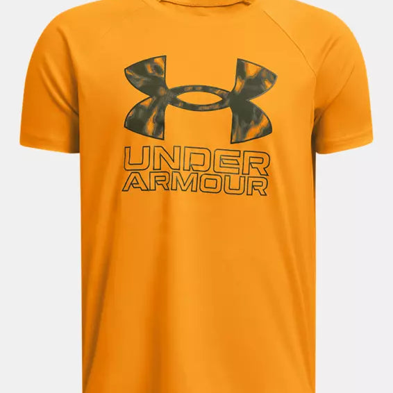 UNDER ARMOUR Youth Tech Hybrid Print Fill Short Sleeve