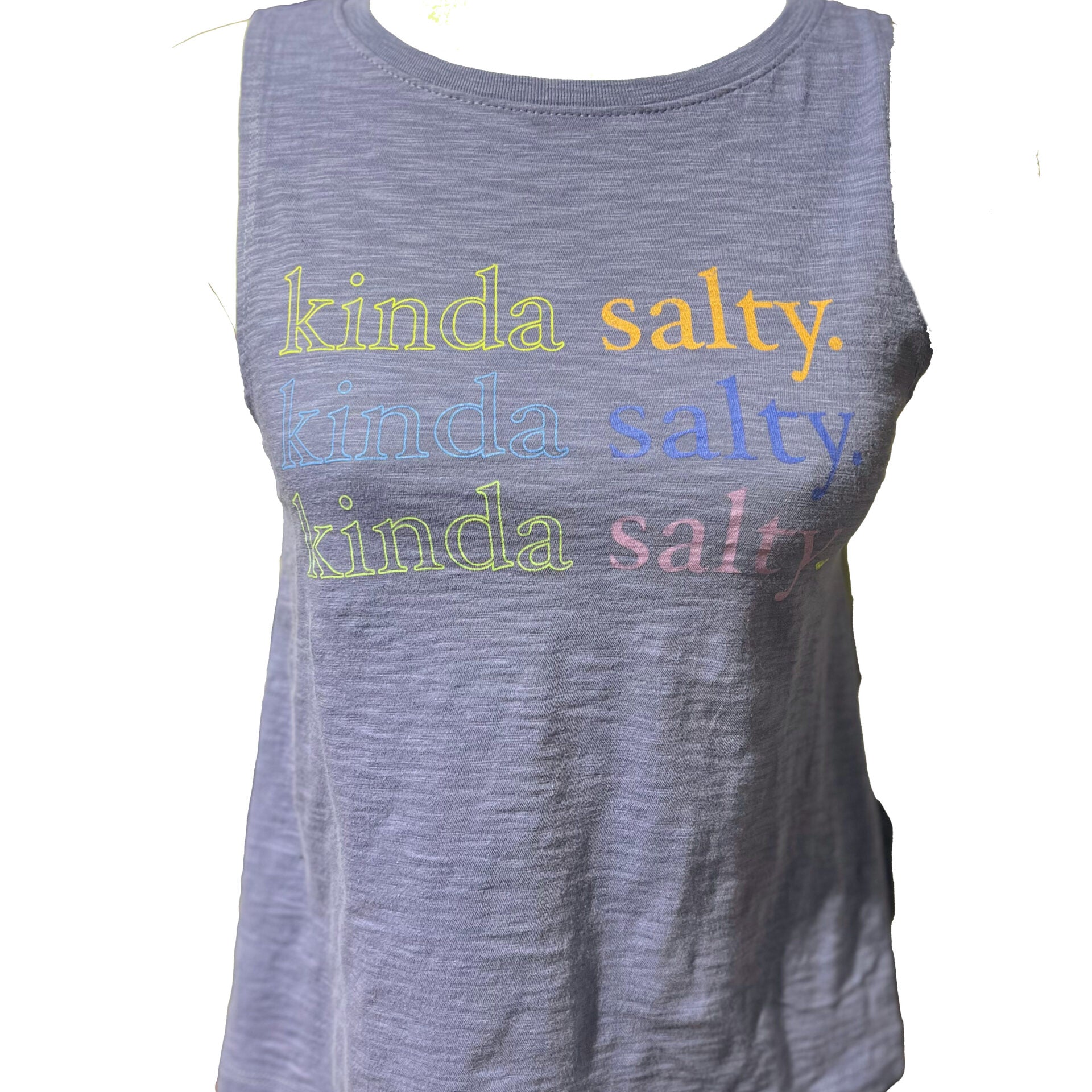 ROXY Kinda Salty High-Low Hem Muscle Tank