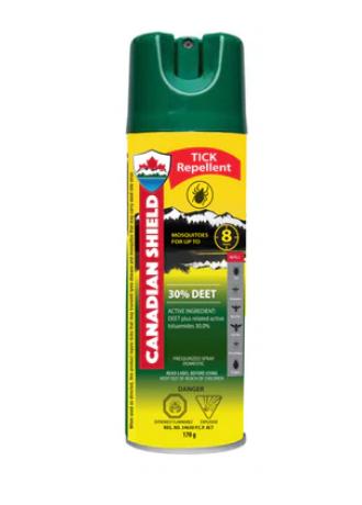 Canadian Shield Insect Repellent TICK 170G 30% DEET Aerosol – The Cottage