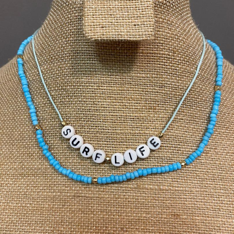 Charming Shark Letter String Necklace