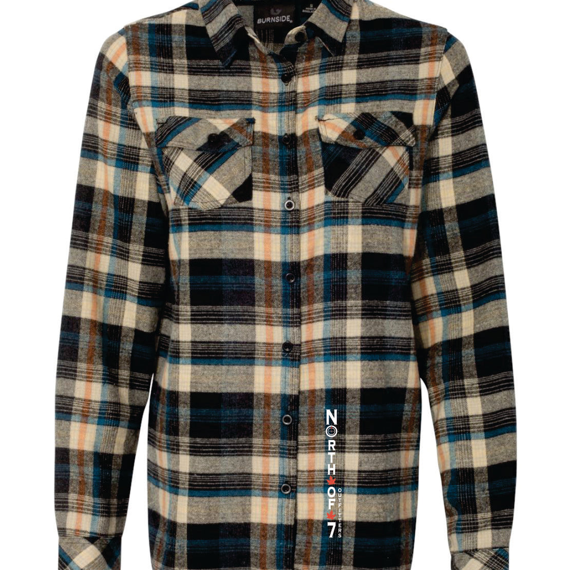 North of 7 Men's Flannel Plaid Button Up