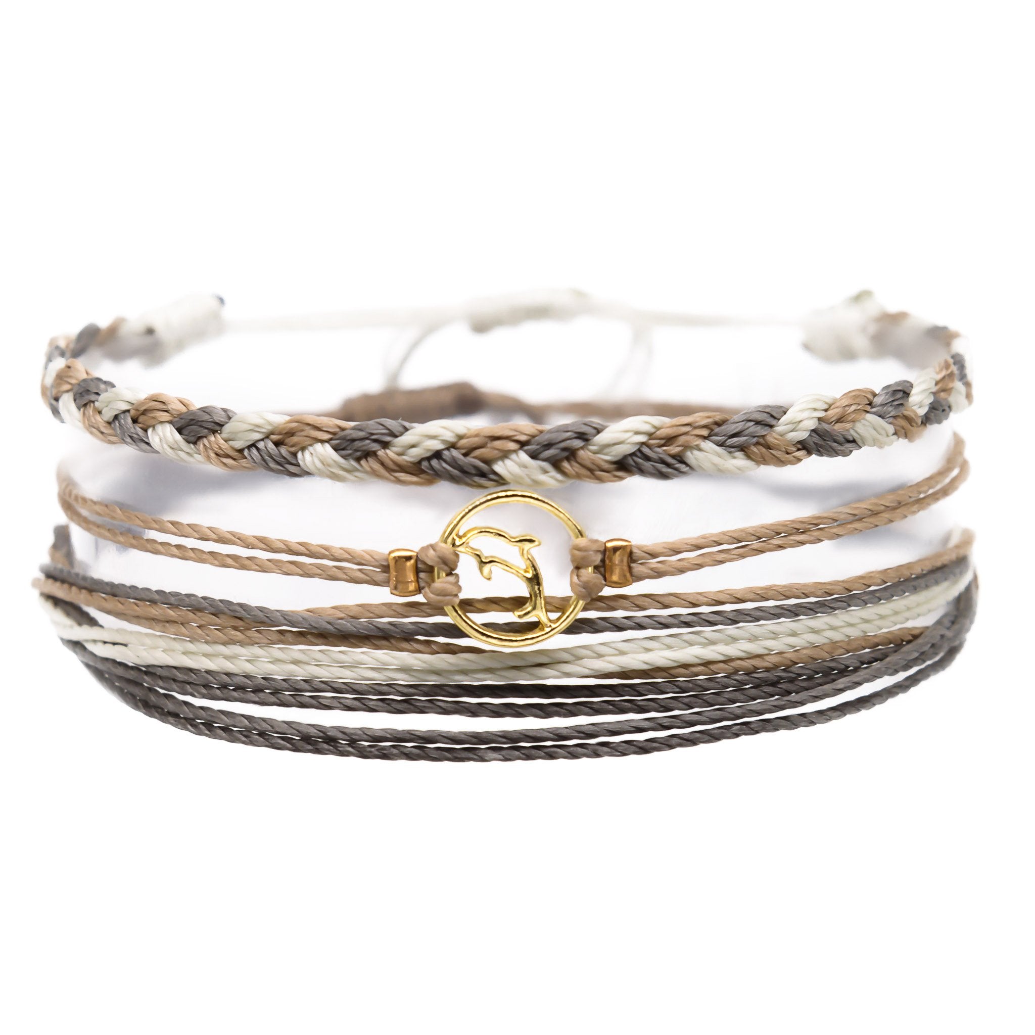 Charming Shark 3 String Stack Bracelet