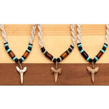 Charming Shark Tooth on Macrame Necklace