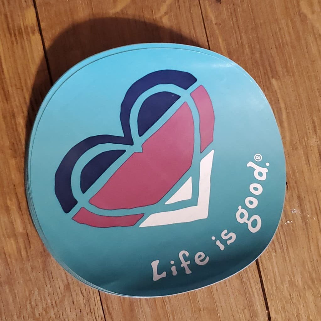 Life Is Good 4" Stickers