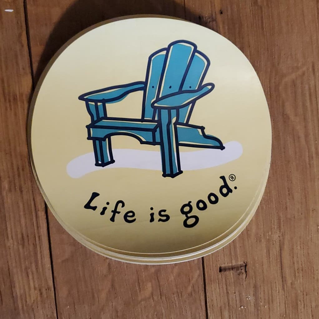 Life Is Good 4" Stickers