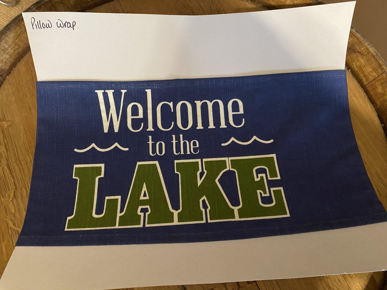 Lake pillow wrap