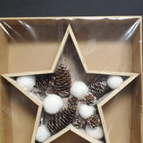 Wooden Star with LED lights